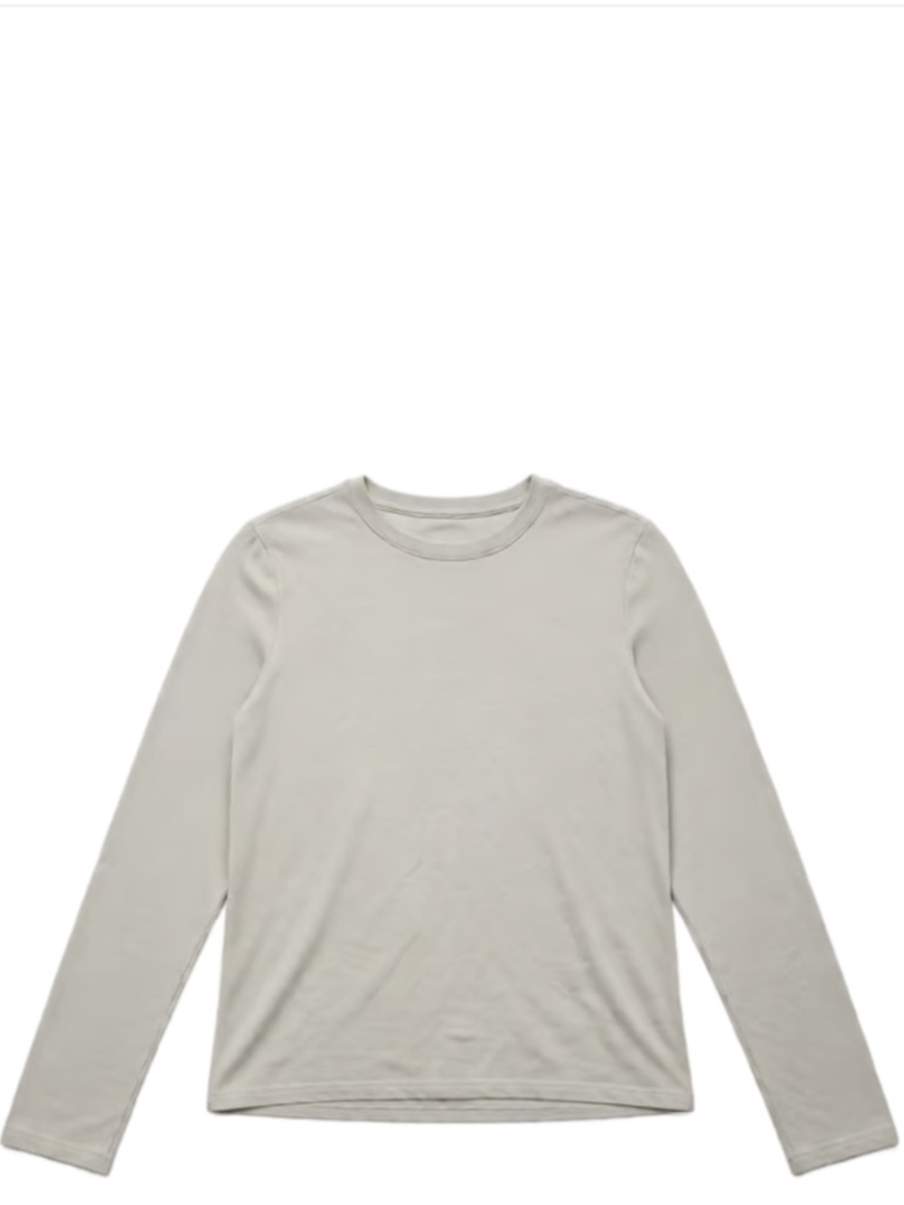 White Women’s Long-Sleeve Crewneck Top Size Large